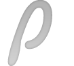 Decorative letter graphic